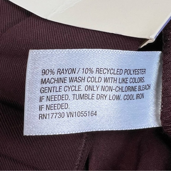 A New Day Wide Leg Pants Brown High Rise Loose Hip & Thigh NEW Women's 8R - Picture 13 of 13